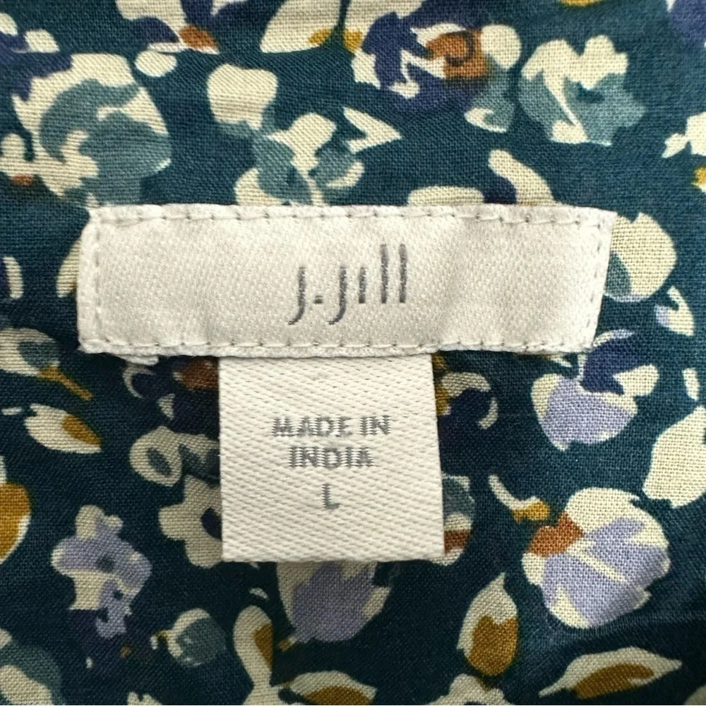 J.Jill Plaid Shirt Tunic Dress